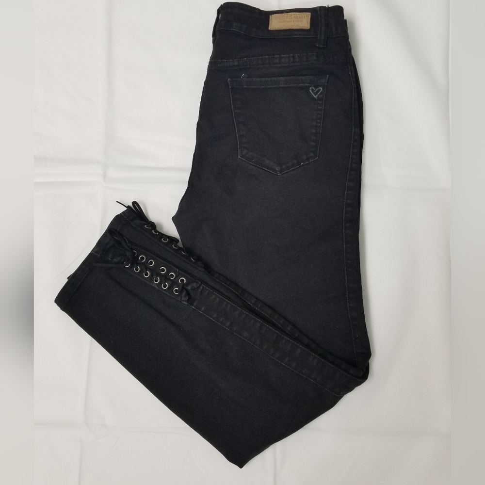 VELVET HEART PIPER MID RISE SKINNY ANKLE JEANS SIZE 28